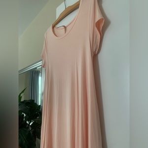 Peach T-Shirt Dress by Uj.